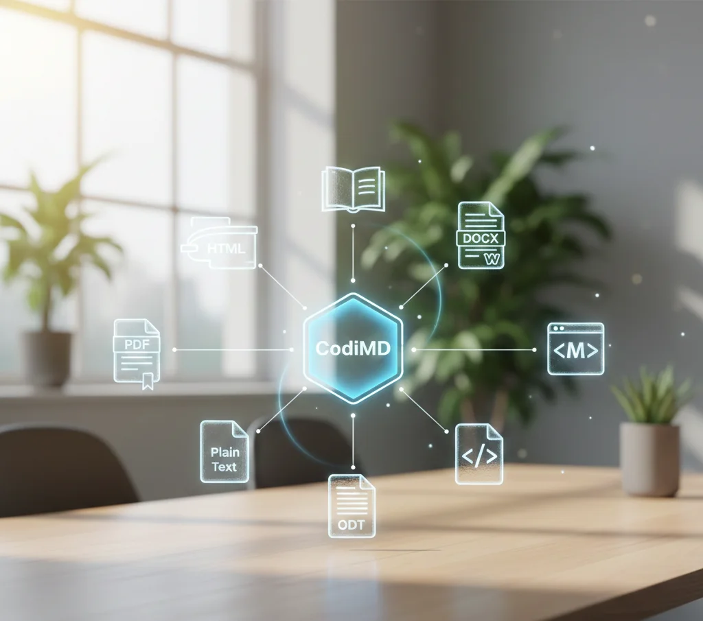 What file formats does codimd support for export